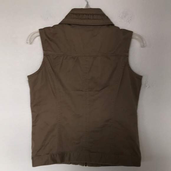 🤎BACCINI ZIPPER VEST TAN SIZE SMALL PETITE NWOT EXCELLENT CONDITION! - Picture 6 of 8
